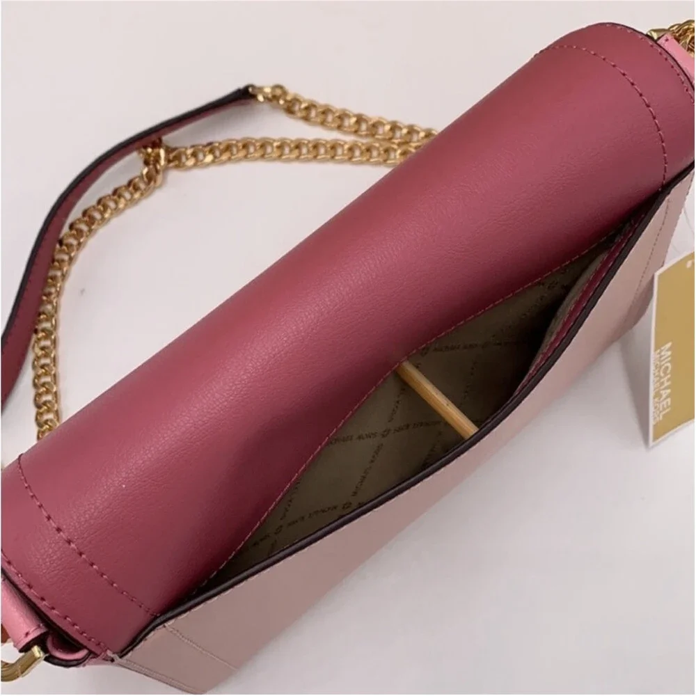 Michael Kors Kingsley Medium Flap Shoulder Bag Crossbody Blossom